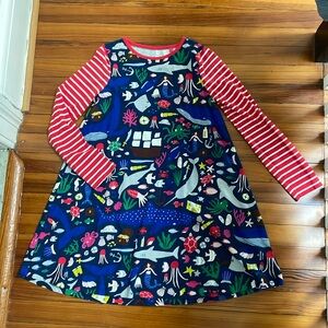 Mini Boden girls sea creature dress EUC